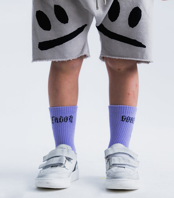 Nununu Silou Skull Socks Mauve Mist