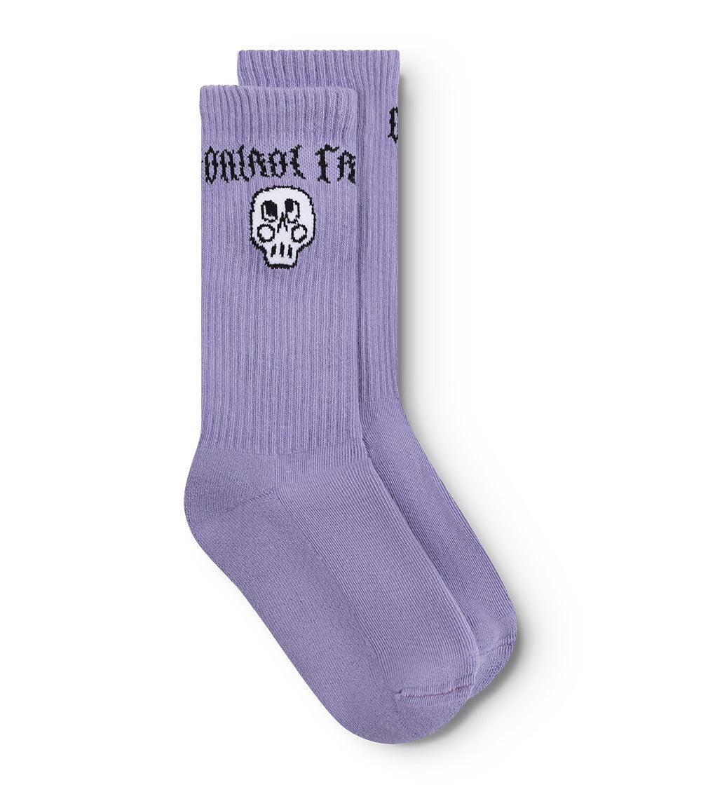 nununu silou skull socks mauve mist
