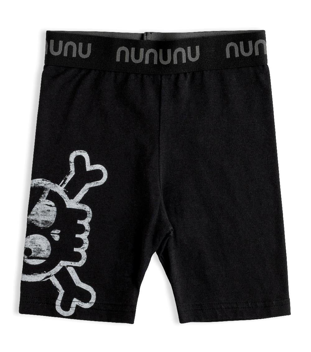 nununu skull riding shorts black