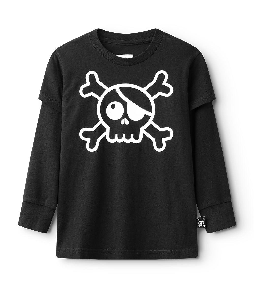 nununu skull shirt black