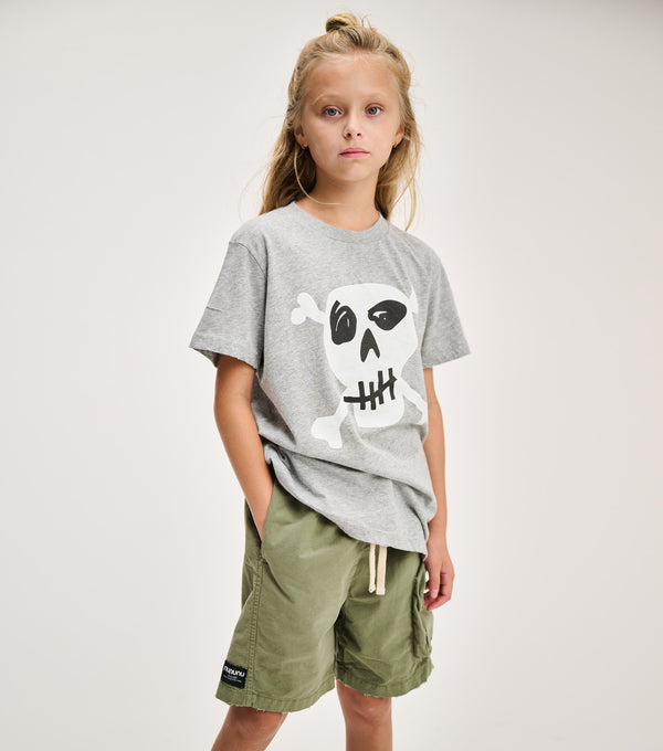 Nununu Skull T-shirt Heather Grey