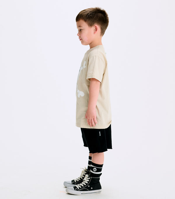 Nununu Skull T-shirt Smokey Natural