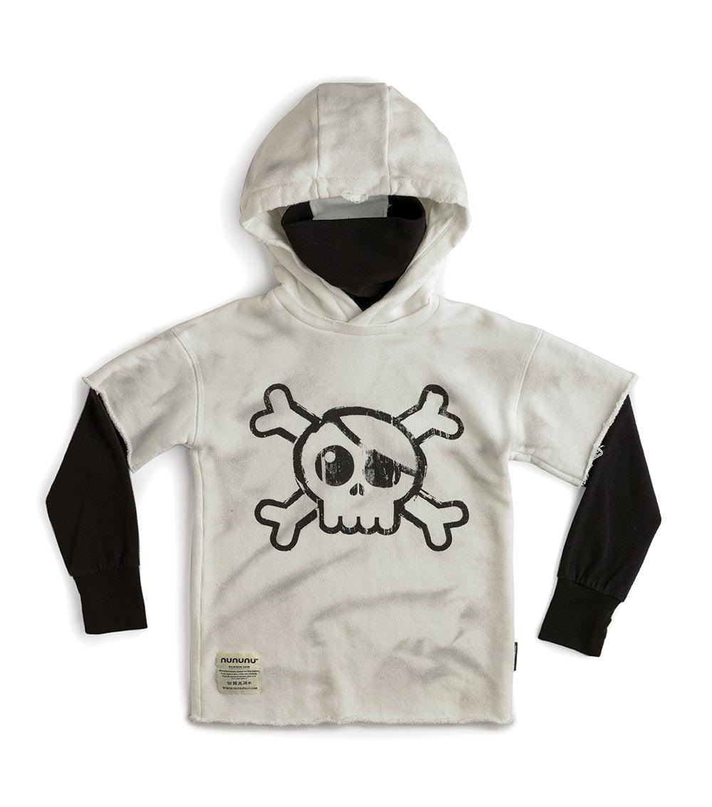 nununu skull twofer ninja hoodie