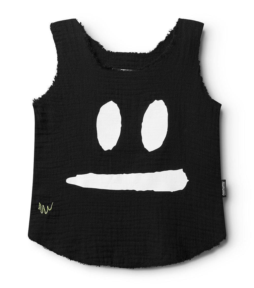 nununu smirk muslin tank top black