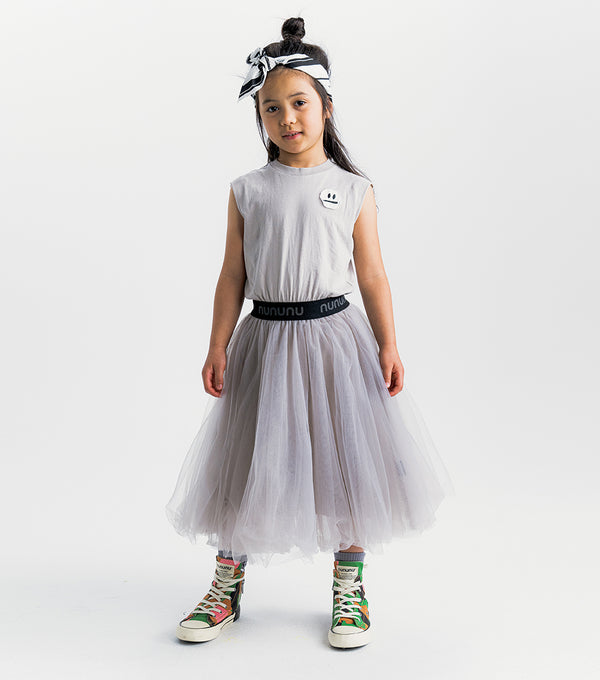 Nununu Smirk Tulle Dress Concrete / Smokey Grey