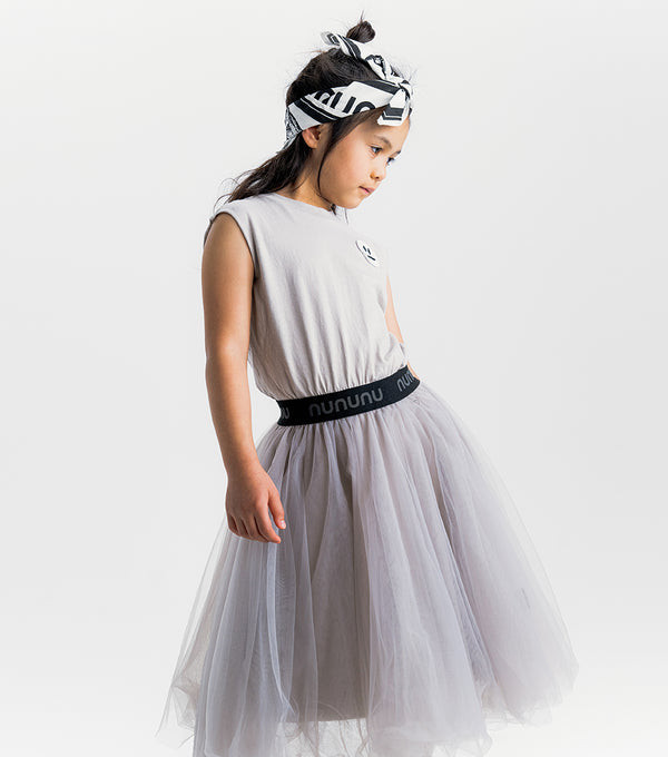 Nununu Smirk Tulle Dress Concrete / Smokey Grey