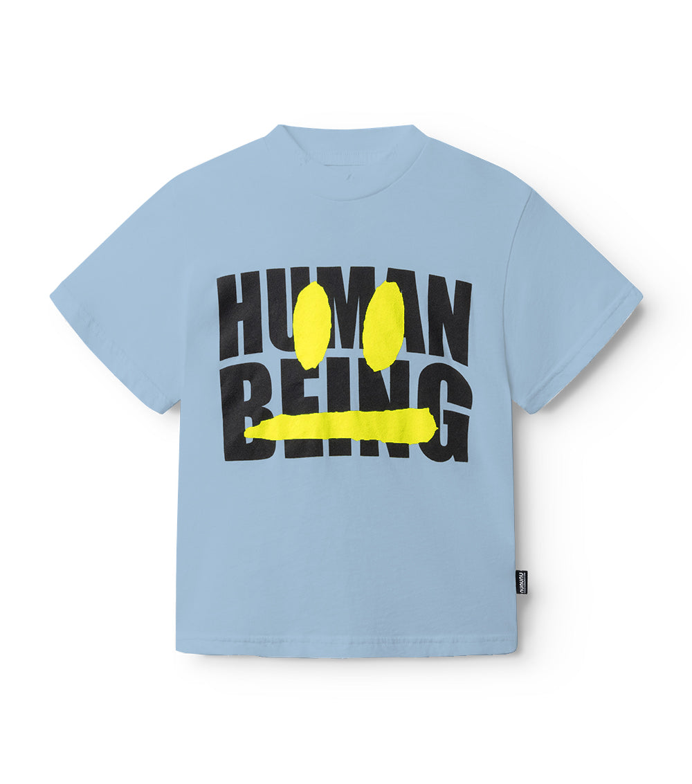 nununu smirkey t-shirt foggy blue