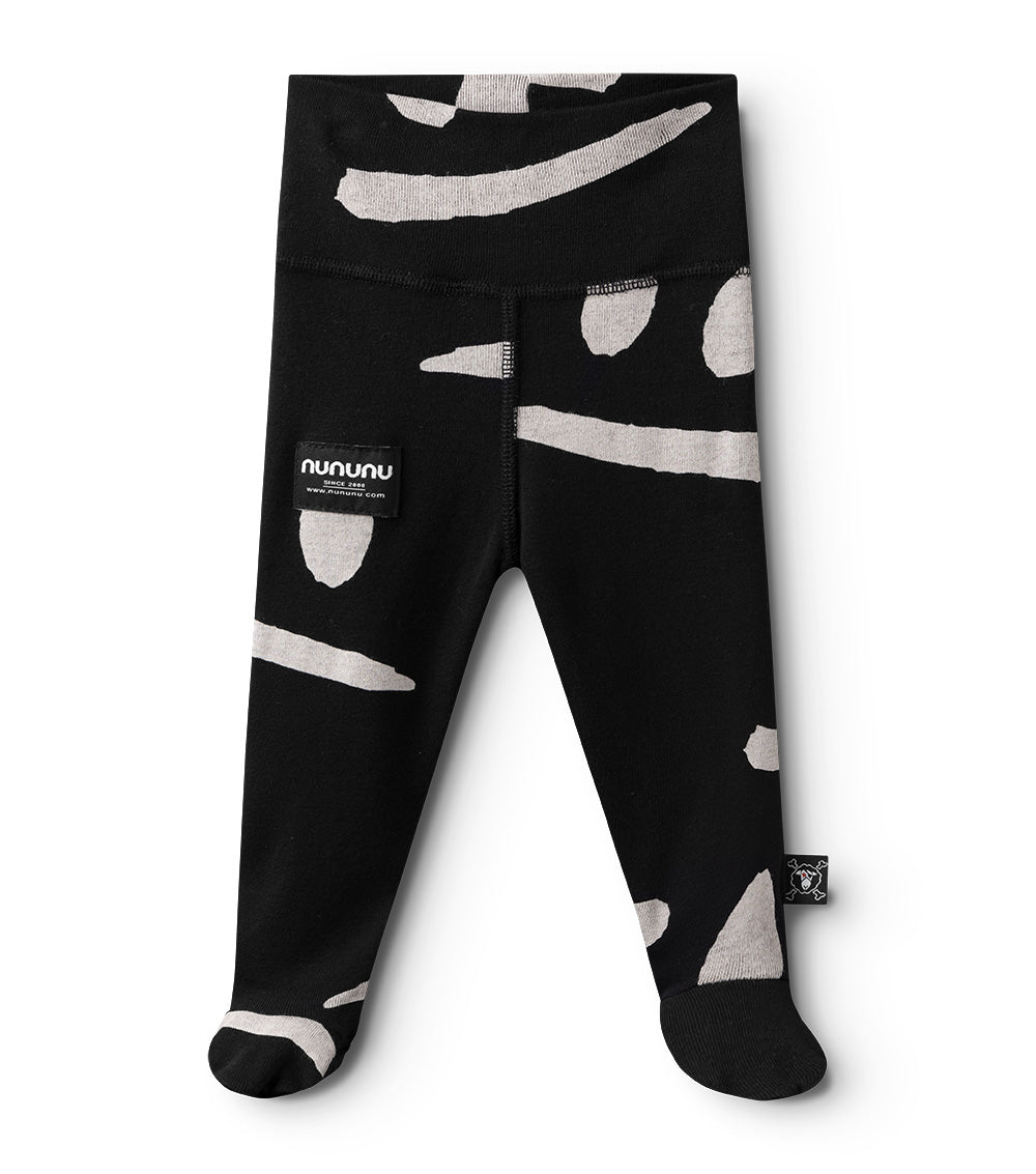 nununu smirks footed leggings black