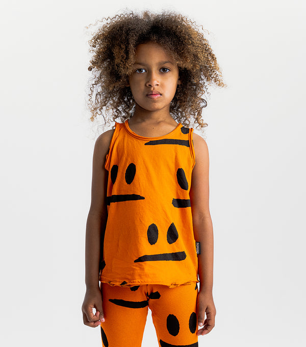 Nununu Smirks Tank Top Orange Sun
