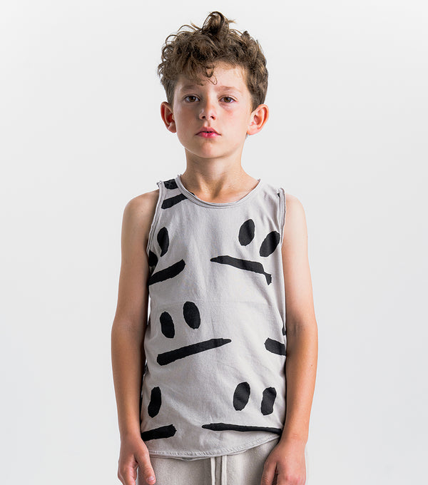 Nununu Smirks Tank Top Smokey Grey