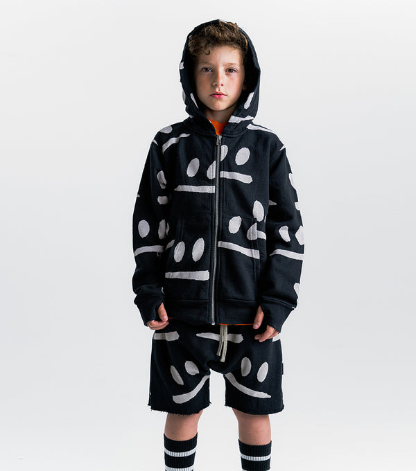 Nununu Smirks Zip Hoodie Black