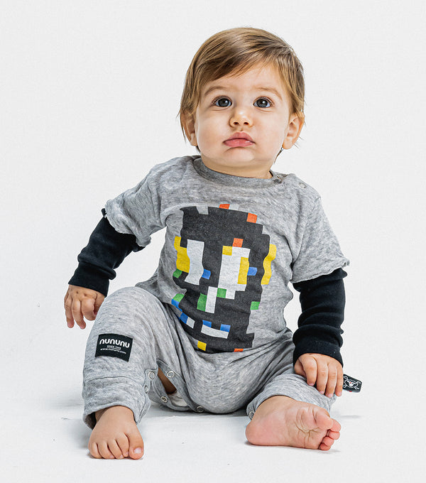 Nununu Soft Pixel Skull Overall