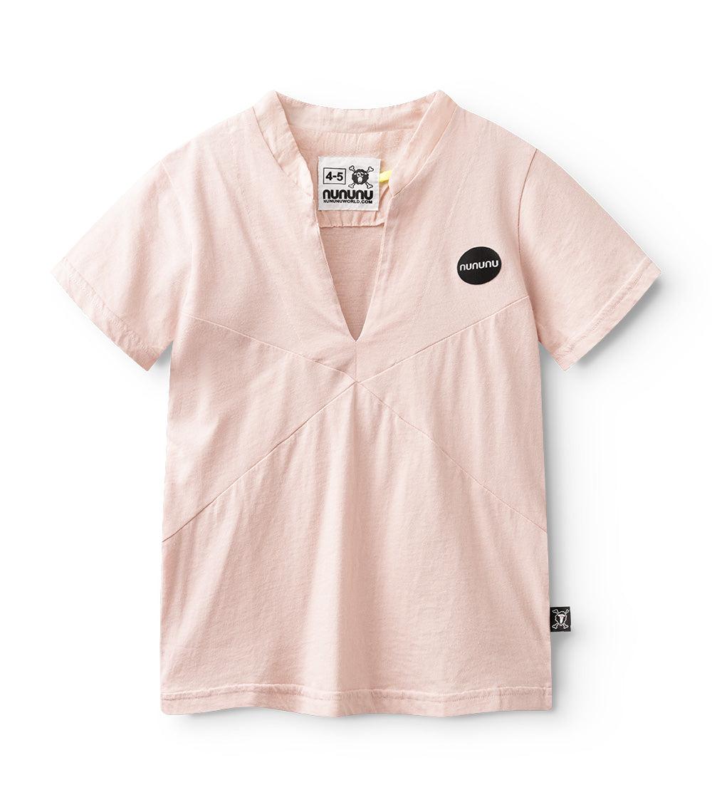 nununu solid beach shirt powder pink