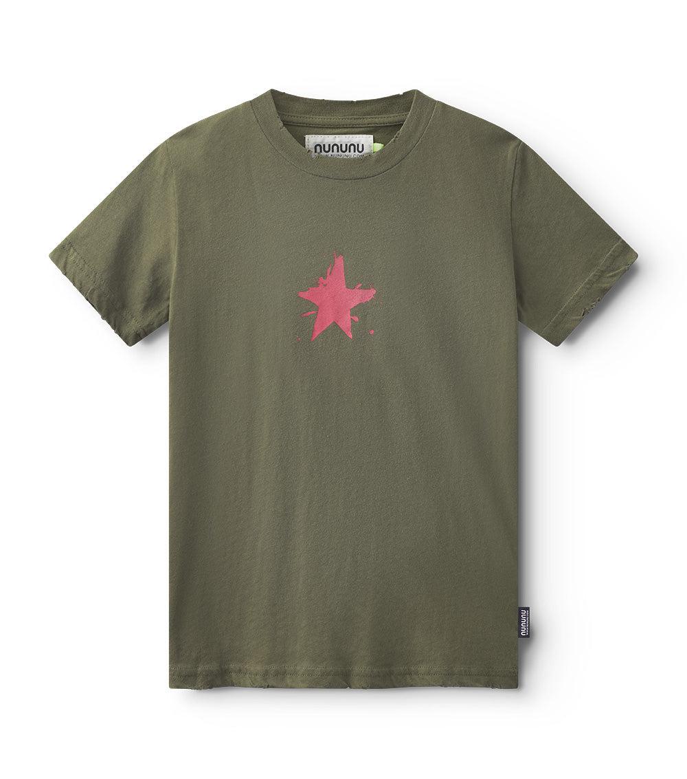 nununu splat t-shirt olive