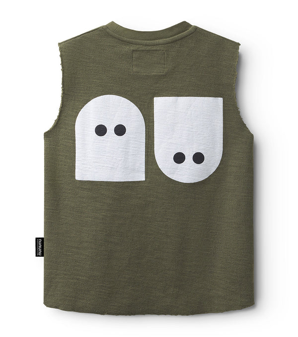 Nununu Spookies Sleeveless Shirt Olive