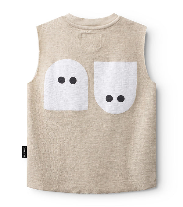 Nununu Spookies Sleeveless Shirt Smokey Natural