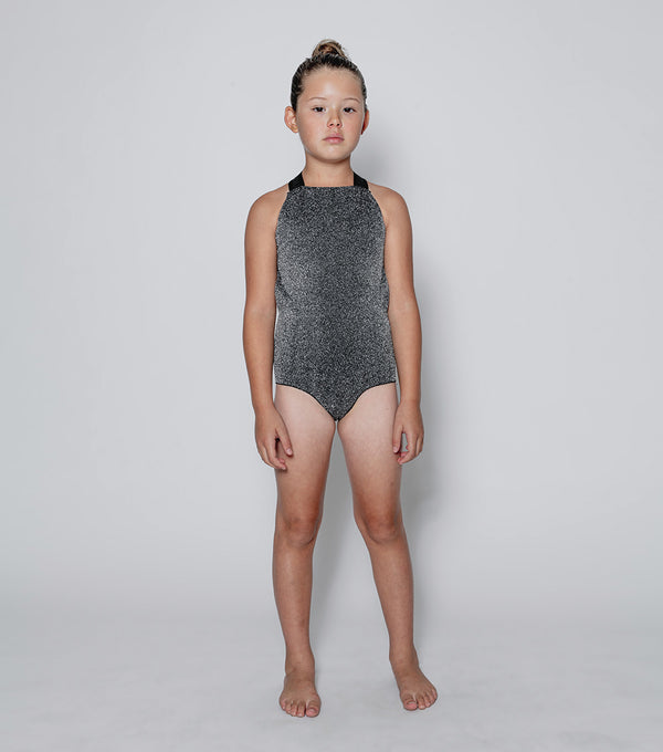 Nununu Sporty Swimsuit Sprinkled Black