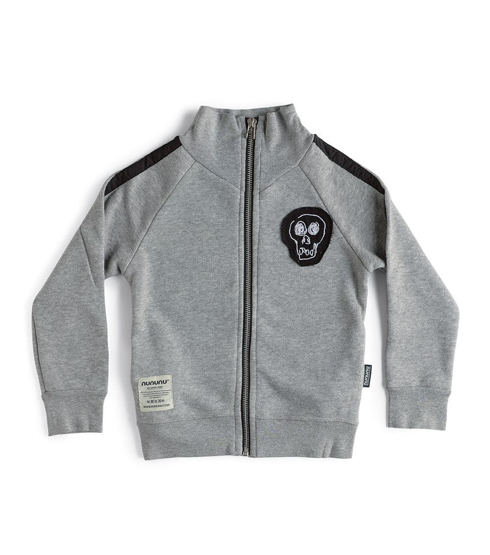 nununu sporty zip training jacket heather grey