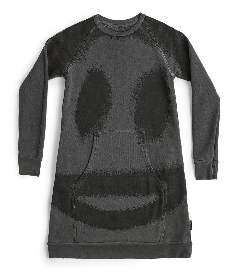 nununu sprayed smiles a dress vintage grey