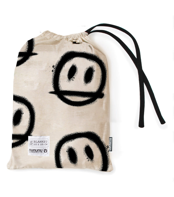 Nununu Sprayed Smiles Blanket Natural