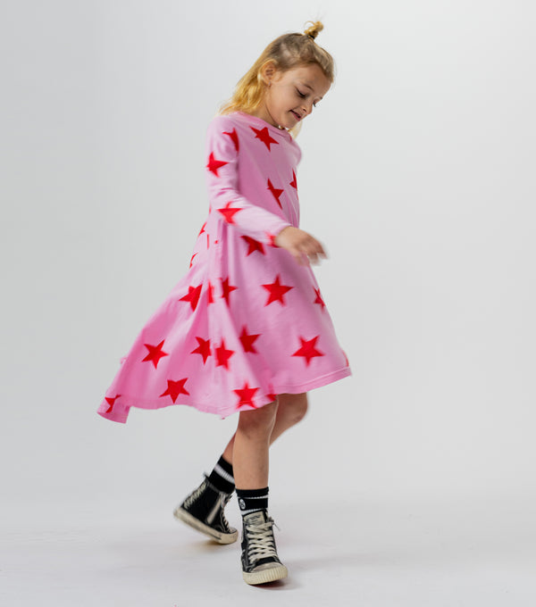 Nununu Star 360 Dress Super Pink