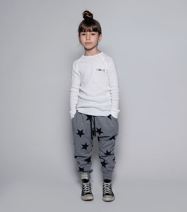 Nununu Star Baggy Pants Dusty Heather Grey