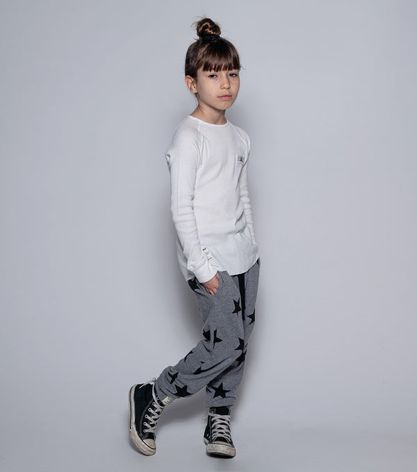 Nununu Star Baggy Pants Dusty Heather Grey