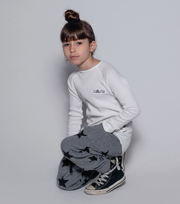 Nununu Star Baggy Pants Dusty Heather Grey