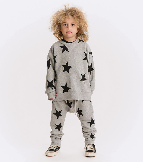 Nununu Star Baggy Pants Heather Grey
