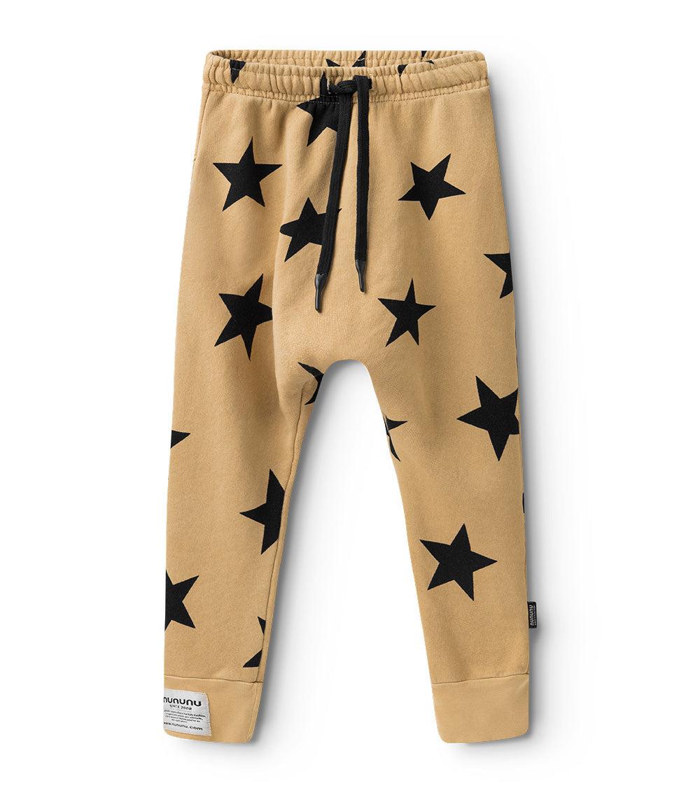 nununu star baggy pants mocha
