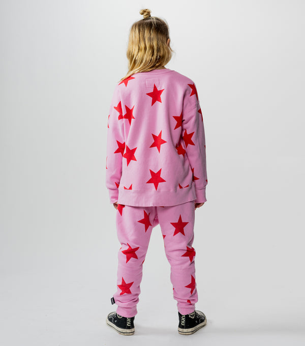 Nununu Star Baggy Pants Super Pink