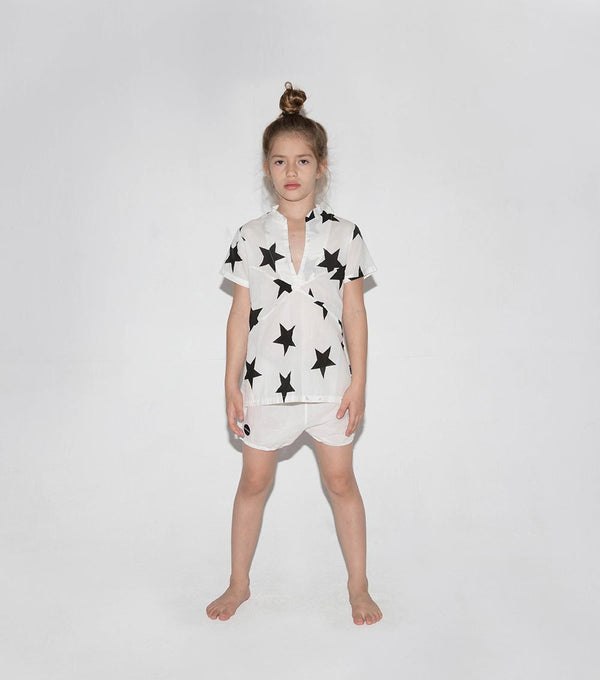 Nununu Star Beach Shirt Black