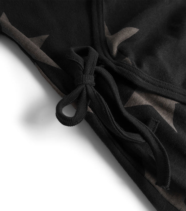 Nununu Star Envelope Onesie Black