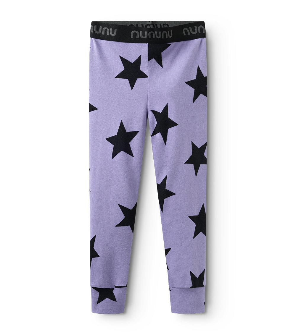 nununu star leggings mauve mist