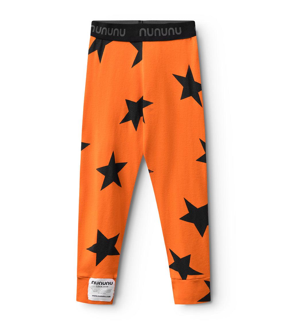 nununu star leggings orange