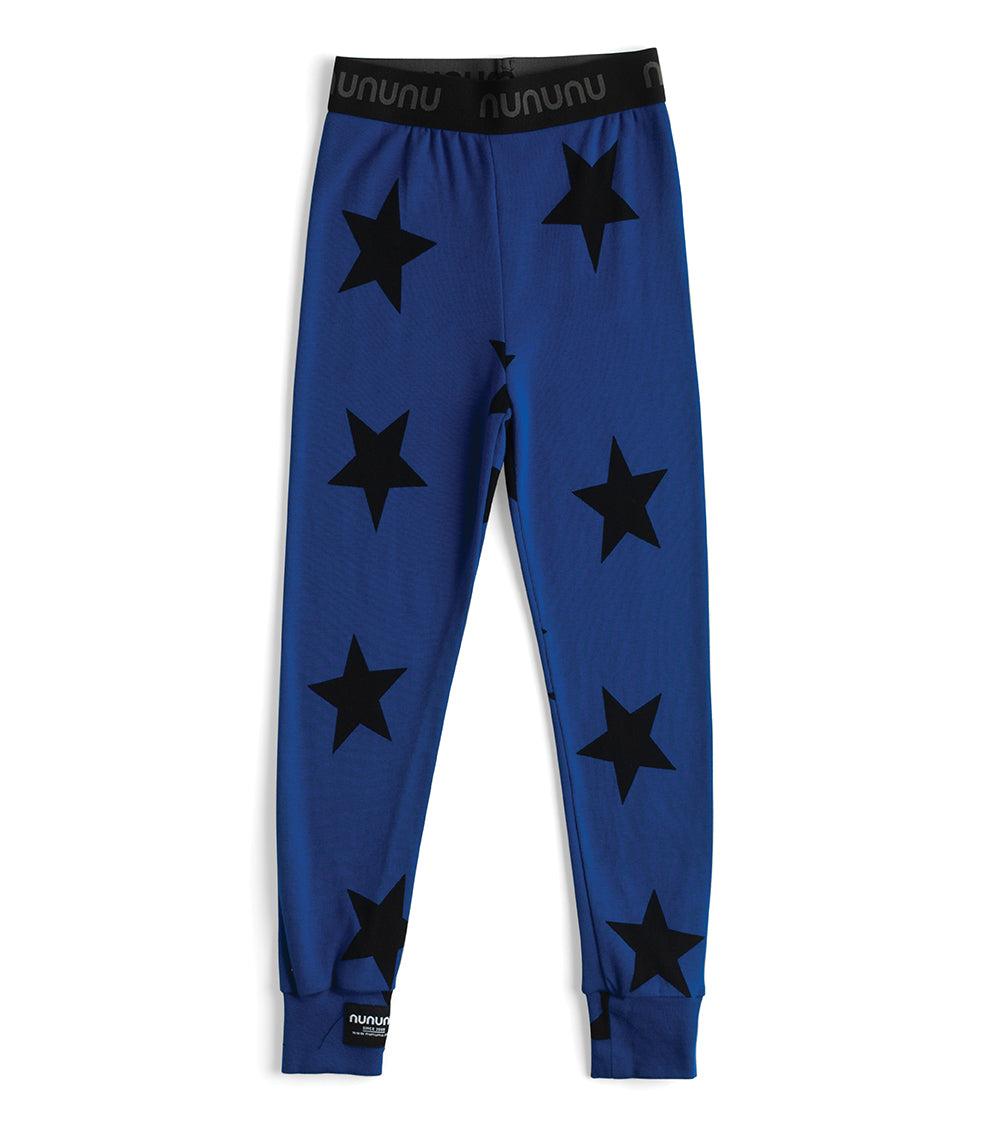 nununu star leggings royal blue