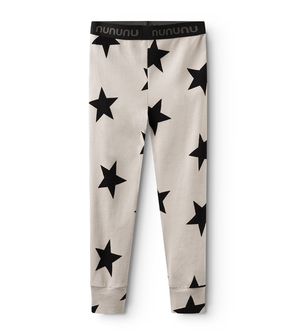 nununu star leggings smokey grey