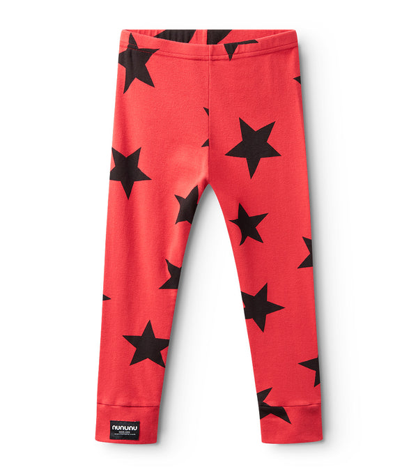 Nununu Star Leggings Smokey Red