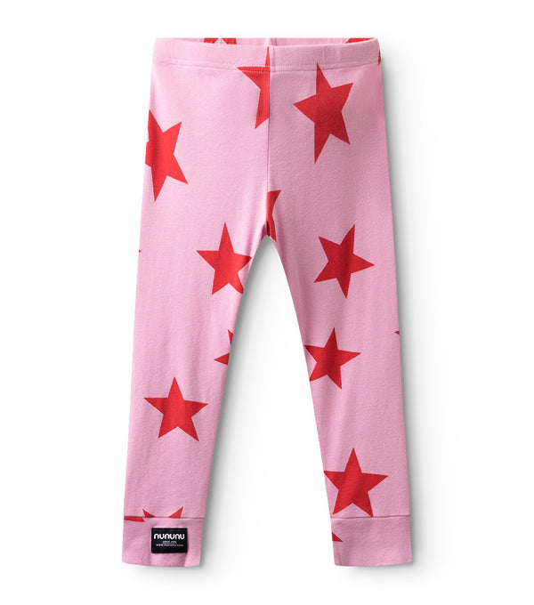 Nununu Star Leggings Super Pink