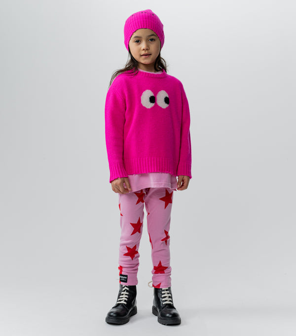 Nununu Star Leggings Super Pink