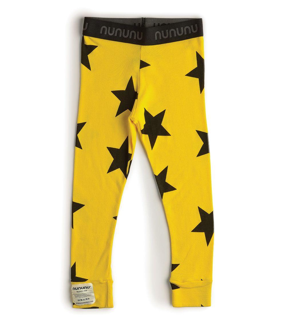 nununu star leggings yellow