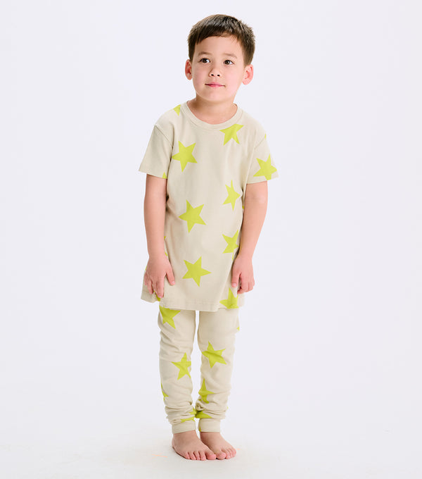 Nununu Star Lounge Set Smokey Natural/hot Lime