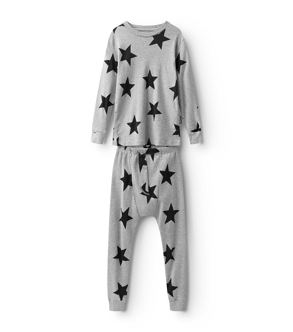 nununu star loungewear heather grey