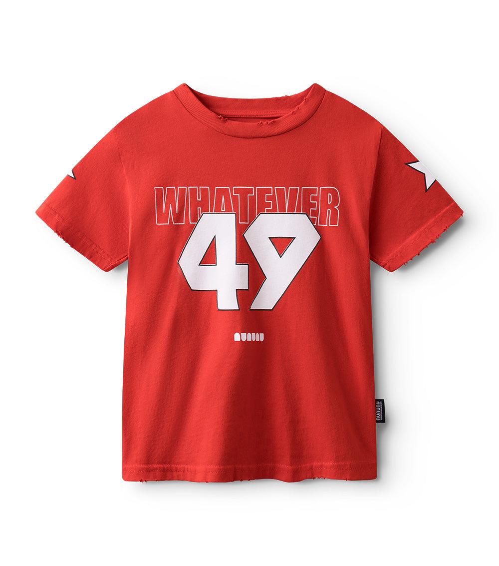 nununu star on 49 t-shirt red