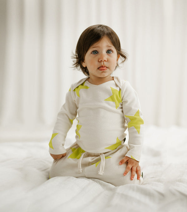 Nununu Star Onesie Natural