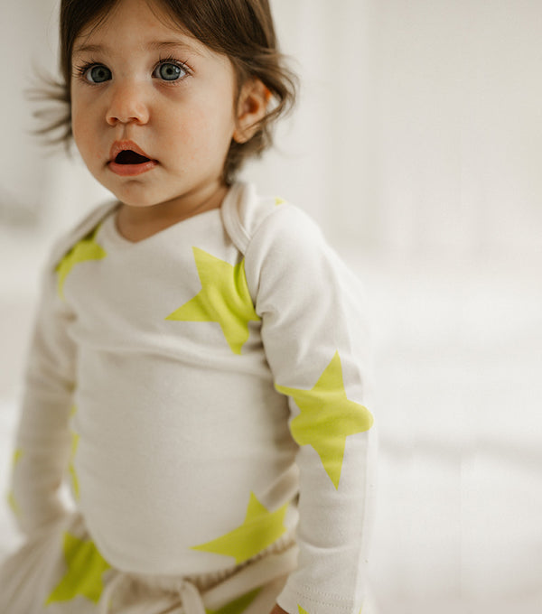 Nununu Star Onesie Natural