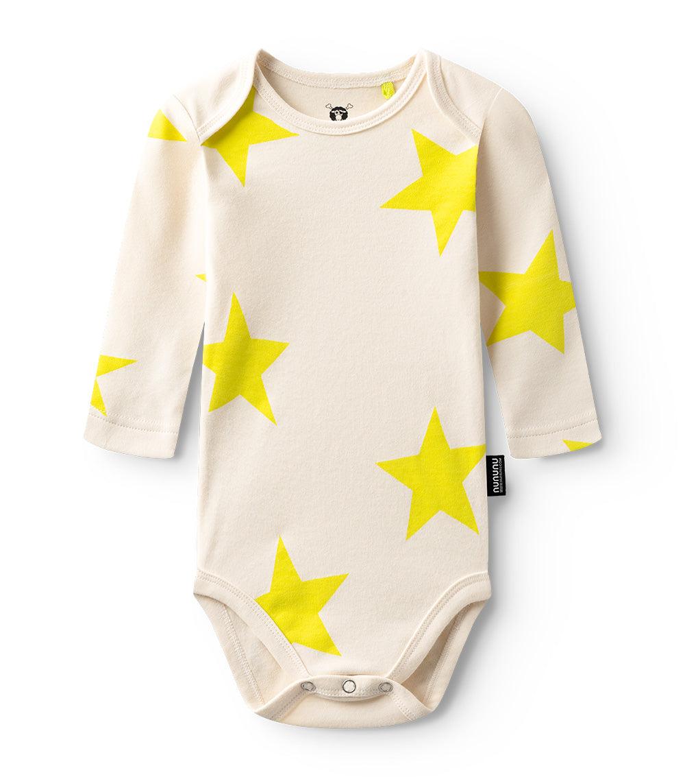 nununu star onesie natural