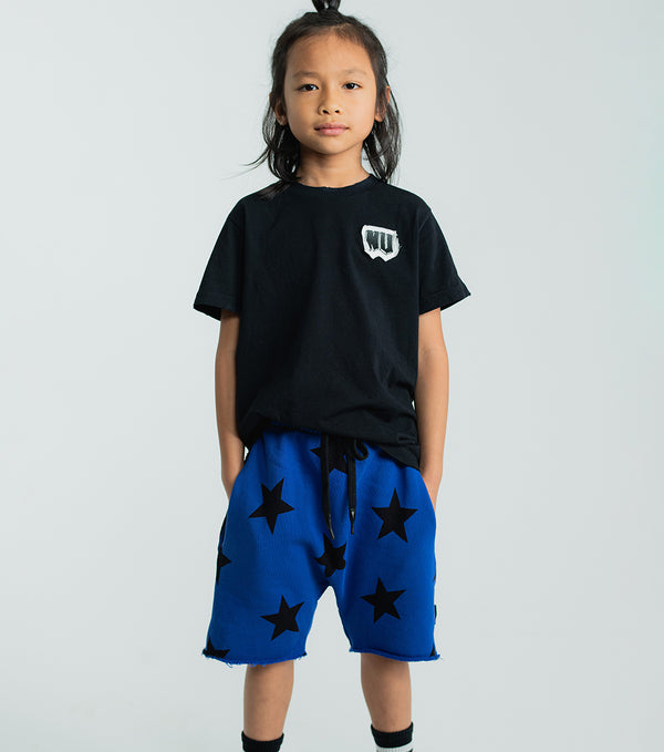 Nununu Star Rounded Sweatshorts Blue