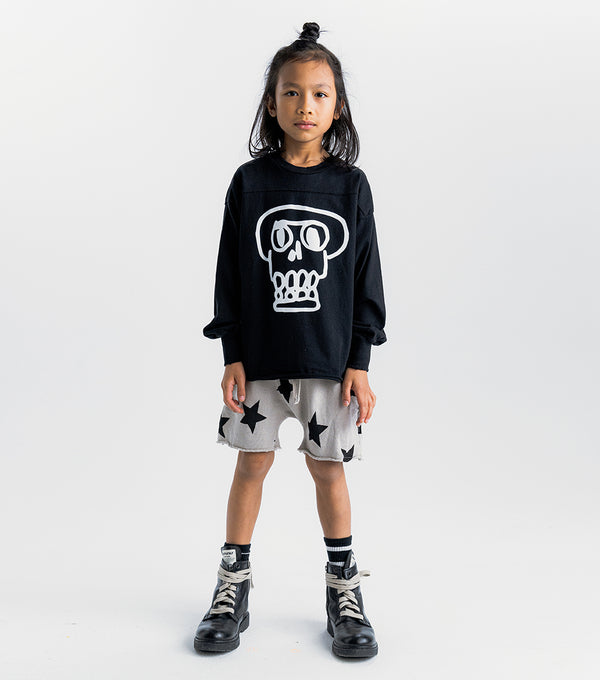 Nununu Star Rounded Sweatshorts Smokey Grey