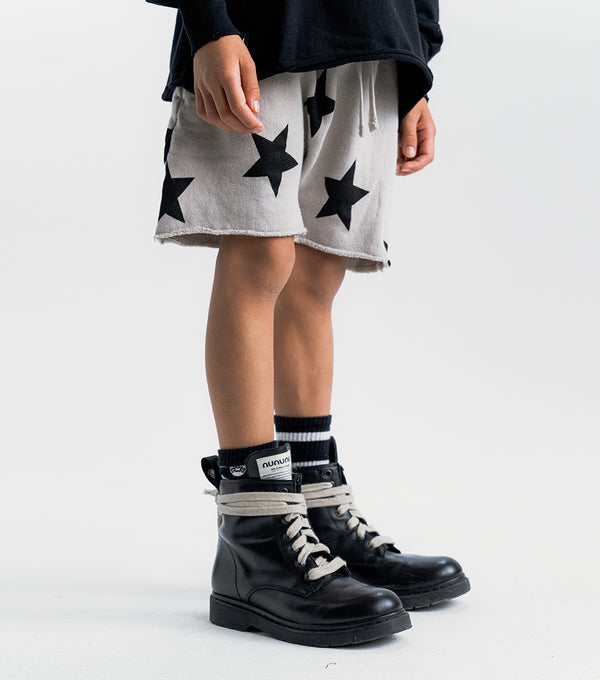 Nununu Star Rounded Sweatshorts Smokey Grey